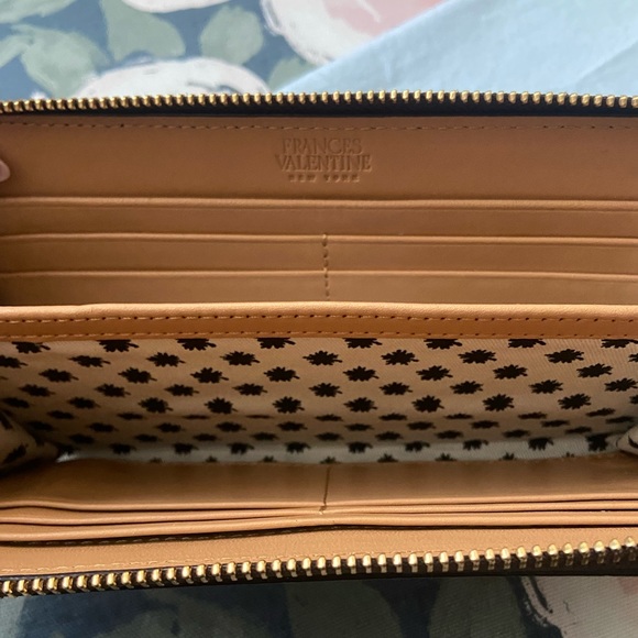 Frances Valentine Croc Embossed Washington Zip Around Continental Wallet - Picture 11 of 13